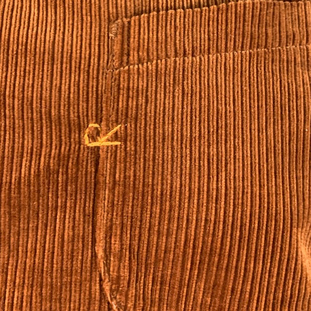45rpm Size XL Brown Corduroy Cotton One Pocket Long Sleeve Shirt - Picture 2 of 7